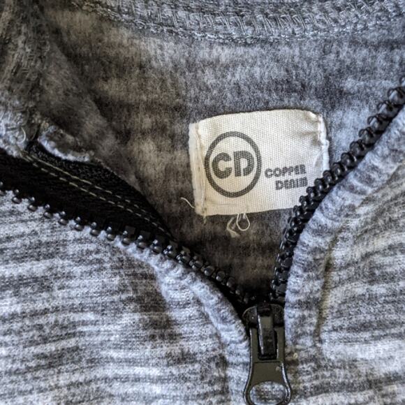 Copper Denim space Dyed Pop Over Sweatshirt - Picture 2 of 3